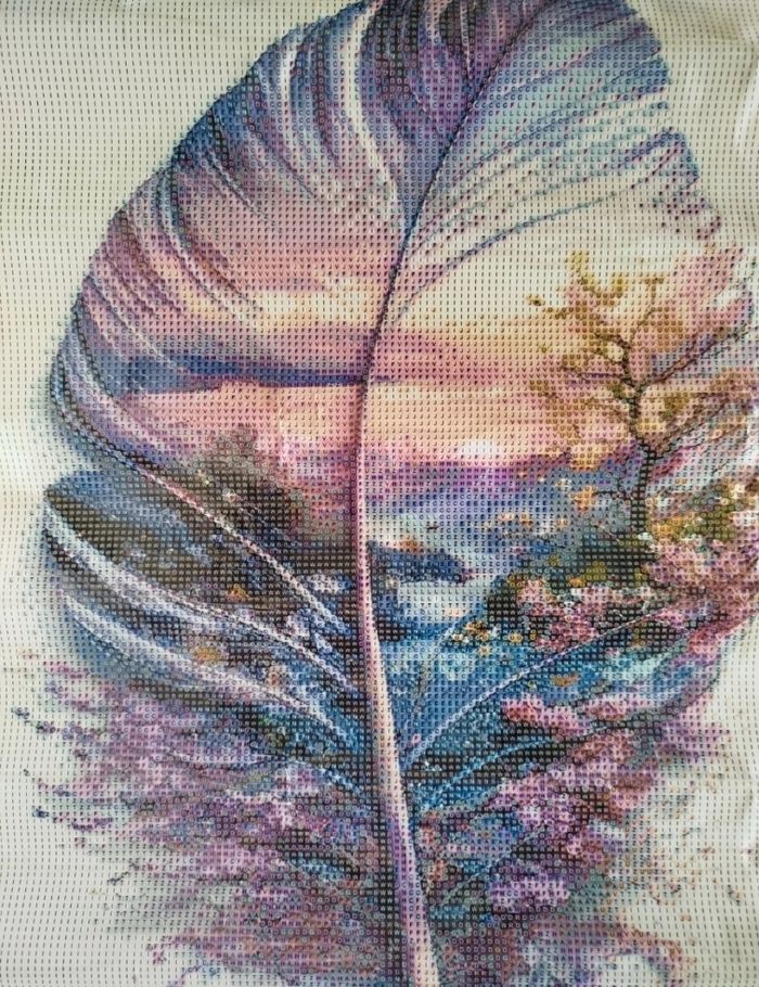 Diamond painting plume paysage #H100 - photo numéro 3