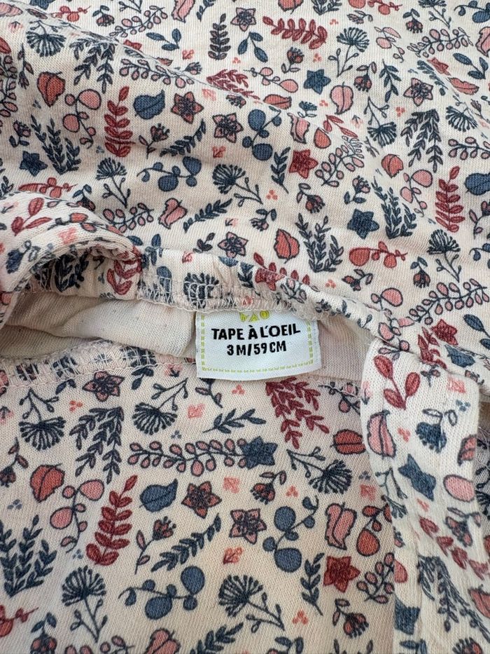 Salopette fleurs colorée 3 mois - photo numéro 3