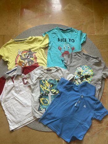 Lot de 6 tee shirt/polo garçon 5 ans 