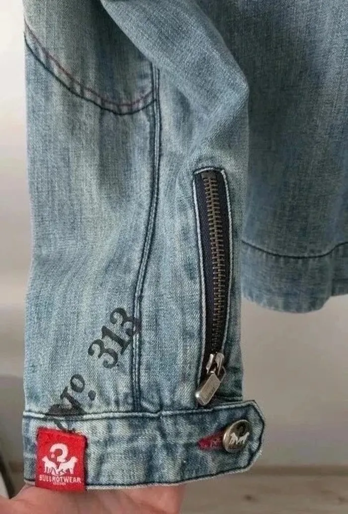Veste en jean zippée - Bullrot - taille S - photo numéro 5