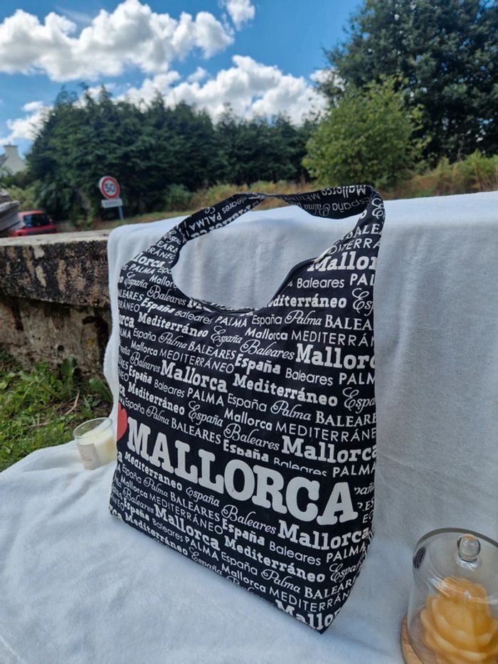 🎒 Sac noir fourre tout/ Plage "I Love Mallorca" 🎒 - photo numéro 2