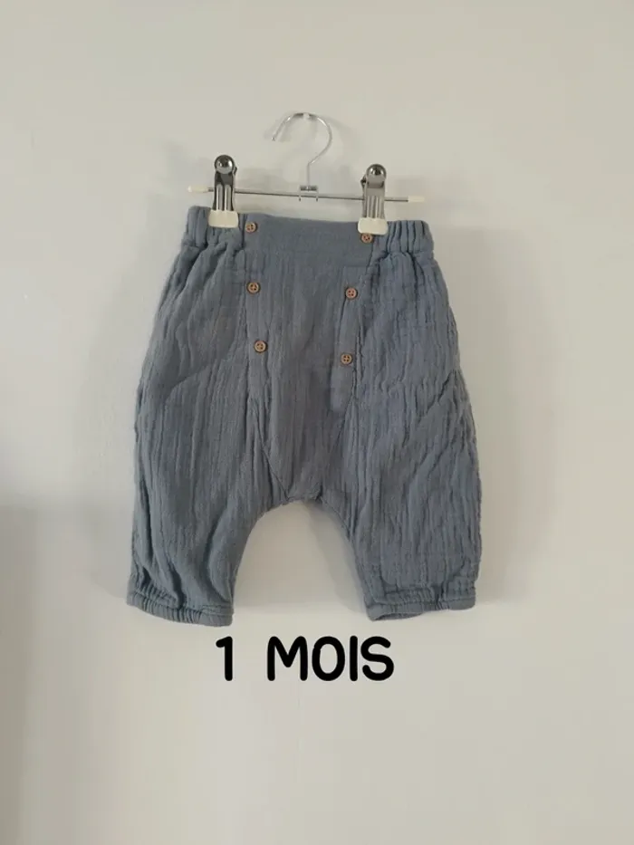 Pantalon bébé garçon 1 mois