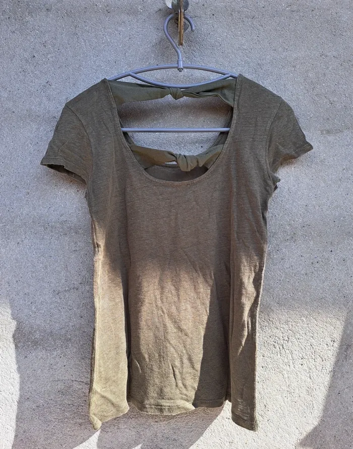 T-shirt kaki - photo numéro 2
