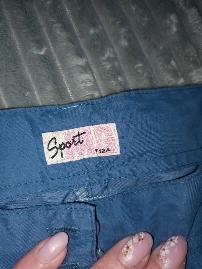 Pantacourt bleu jeans - photo numéro 3