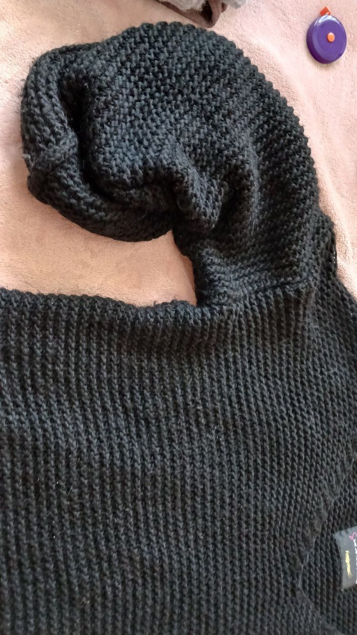 Pull femme OverSize noir - photo numéro 8