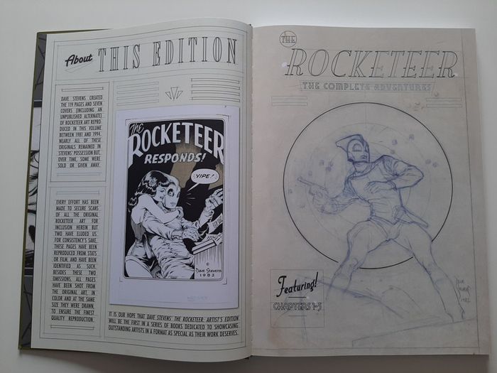 RARE The Rocketeer - Artist's edition Dave Stevens - grand format noir & blanc - photo numéro 9