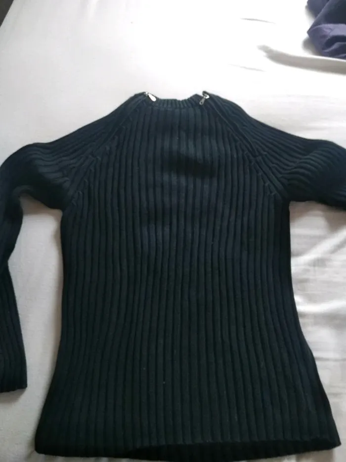 Pull Homme à côte noir