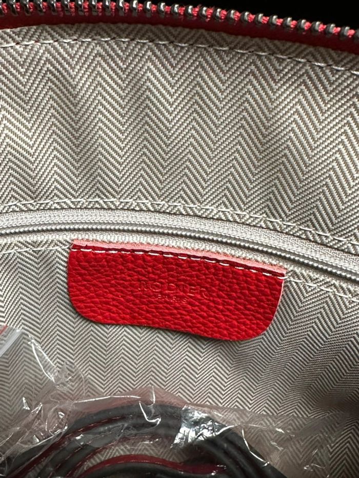 Sac à main cuir rouge Rodier - photo numéro 5