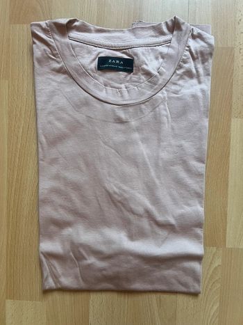 Tee shirt homme Zara marron beige taille M
