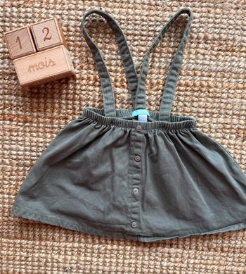 Jupe bretelles Obaibi 12mois / 74cm