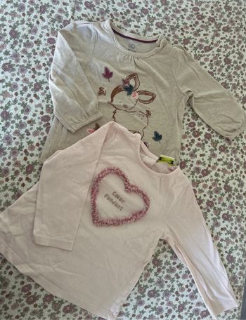 Lot tee shirt manches longues