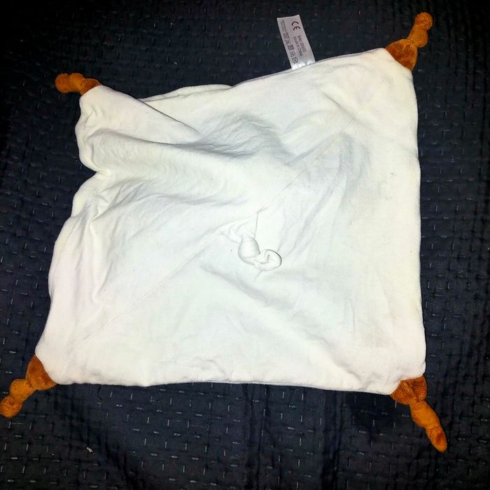 Doudou plat Sophie la girafe Vulli attache tétine écru , marron - photo numéro 2