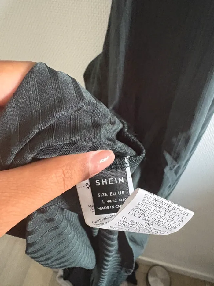 Robe débardeur avec noeud - verte foncé - photo numéro 6