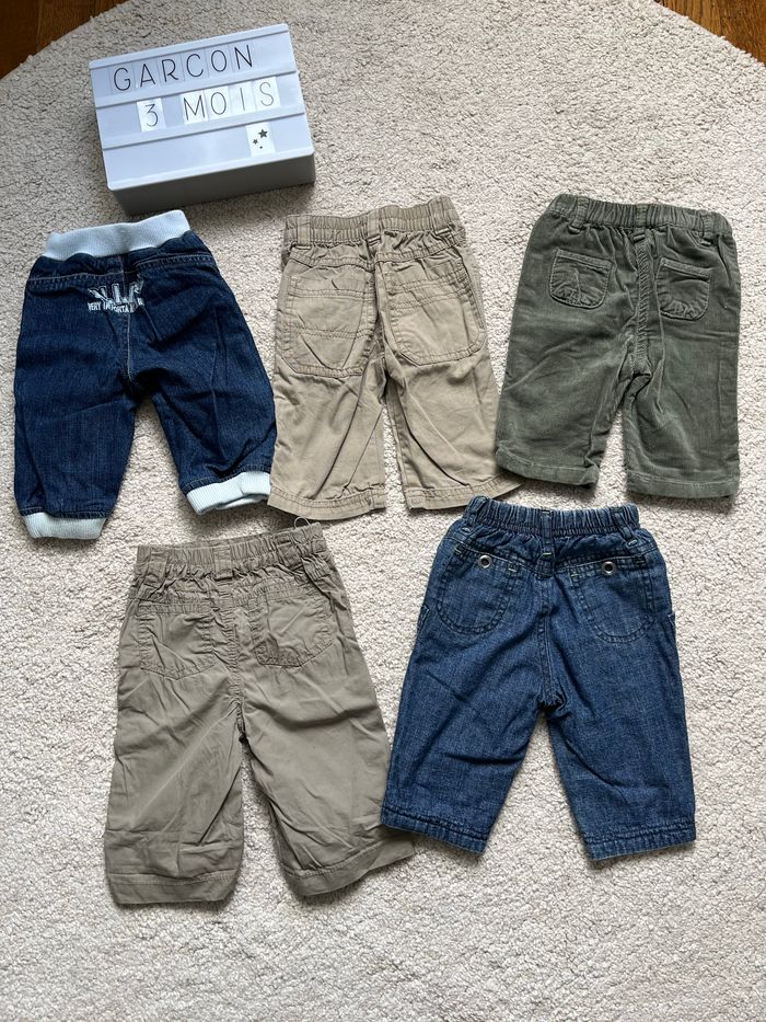 Lot de 5 pantalons - 3 mois 👶🏼 - photo numéro 4