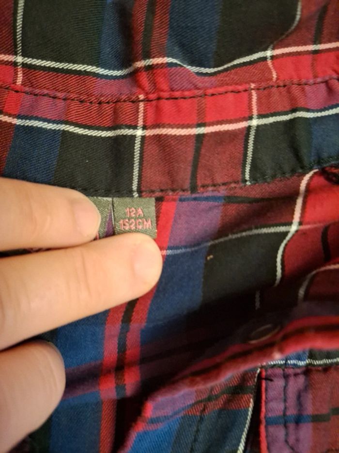 Chemise à carreaux 12 ans Bilook - photo numéro 6