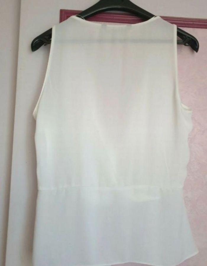 Blouse "Zara" blanc- crème en T.38 Neuve - photo numéro 7