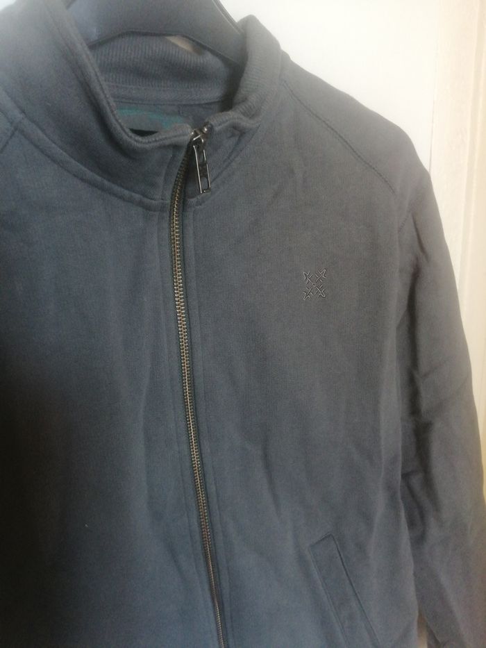 🌸Sweat zippé gris et turquoise Taille 14 ans mixte "Oxbow" Neuve 🌸 - photo numéro 3