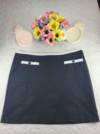 Jupe courte noire et blanche zara basic taille 40