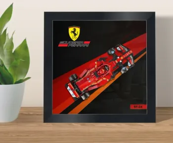 Affiche (25x25 cm) Lego Speed Champions F1 - Modèle 4 - Ferrari SF-24 -