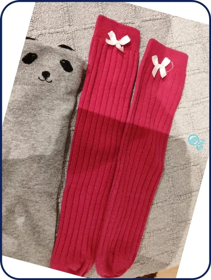 Lot chaussettes filles haute - photo numéro 5