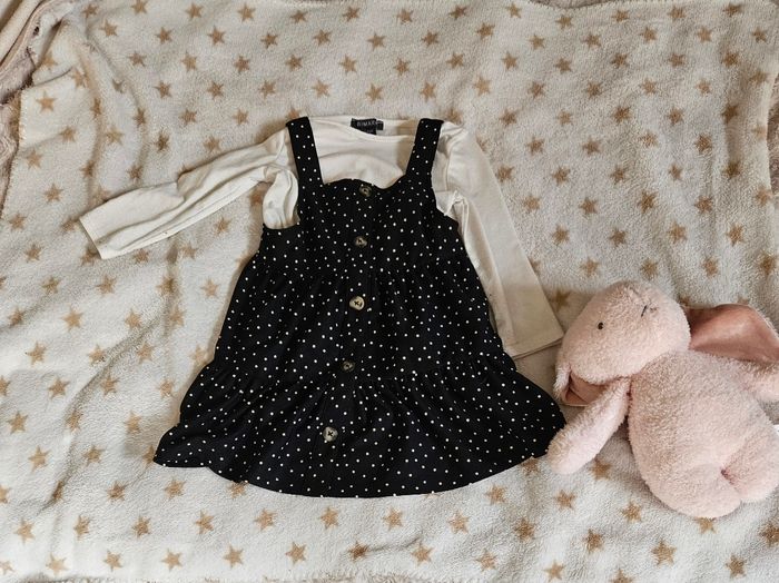 Ensemble robe + tee shirt ML fille 1,5-2ans (92cm) - photo numéro 3