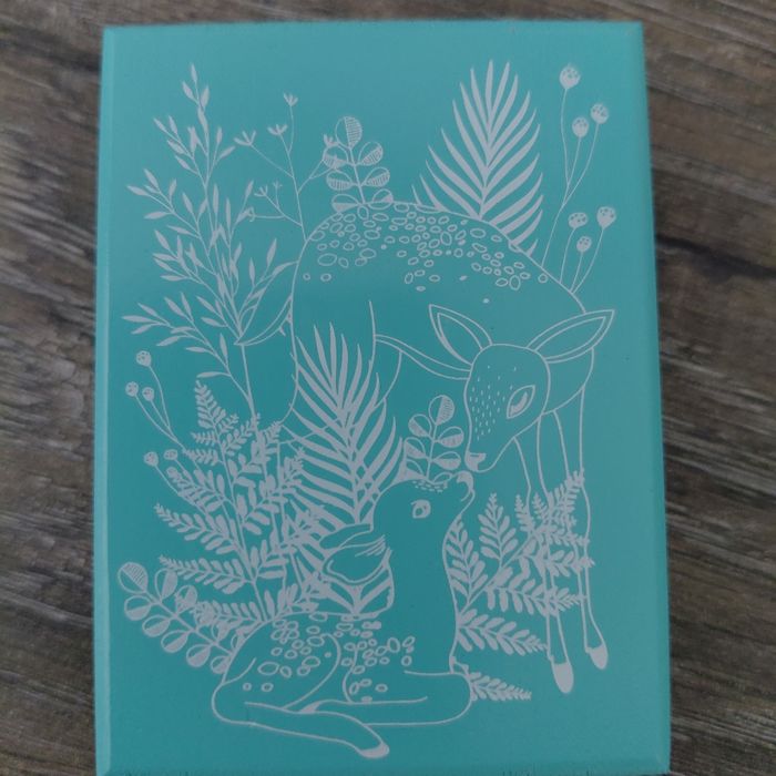 Tampon caoutchouc biche et faon - photo numéro 2