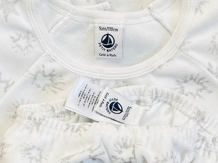 Pyjama chaud en velours scintillant collection Noël Petit bateau T-5 ans - photo numéro 5