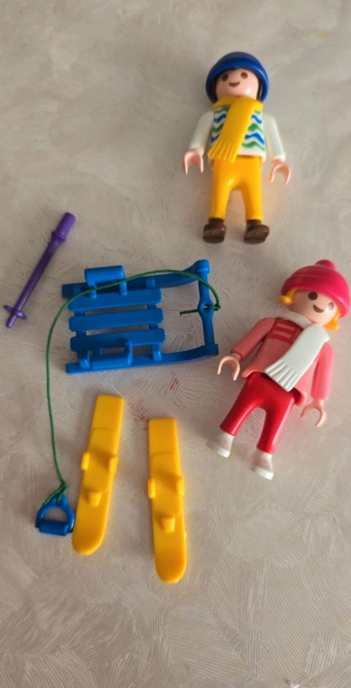 Enfants sport d'hiver playmobil