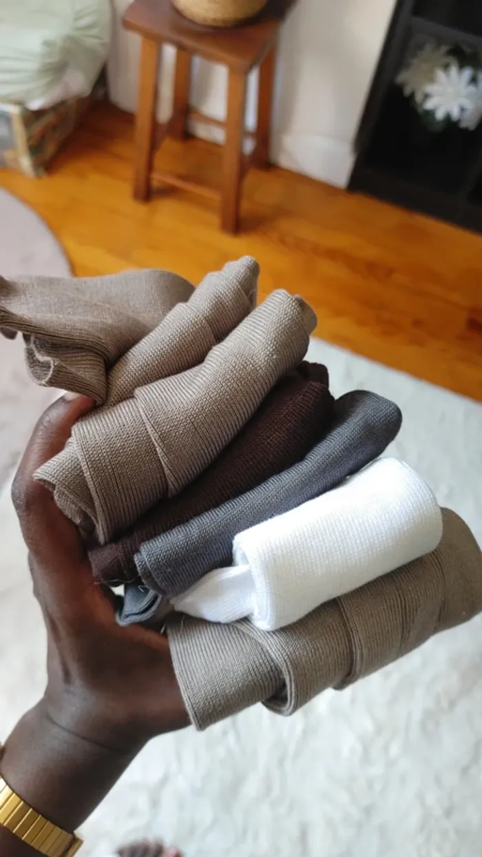 Lot de 6 chaussettes hautes en fil d'écosse - photo numéro 3