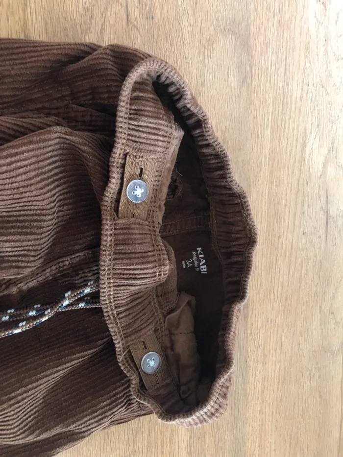 Pantalon velours garçon 3 ans Kiabi - photo numéro 3