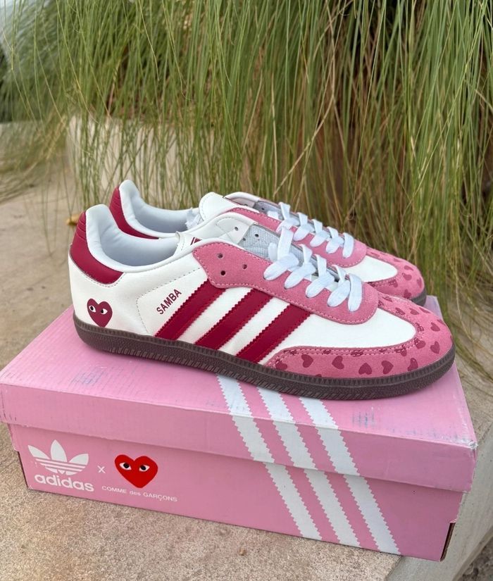 Adidas Samba X Comme Des Garçons Rose Taille 37 - photo numéro 6