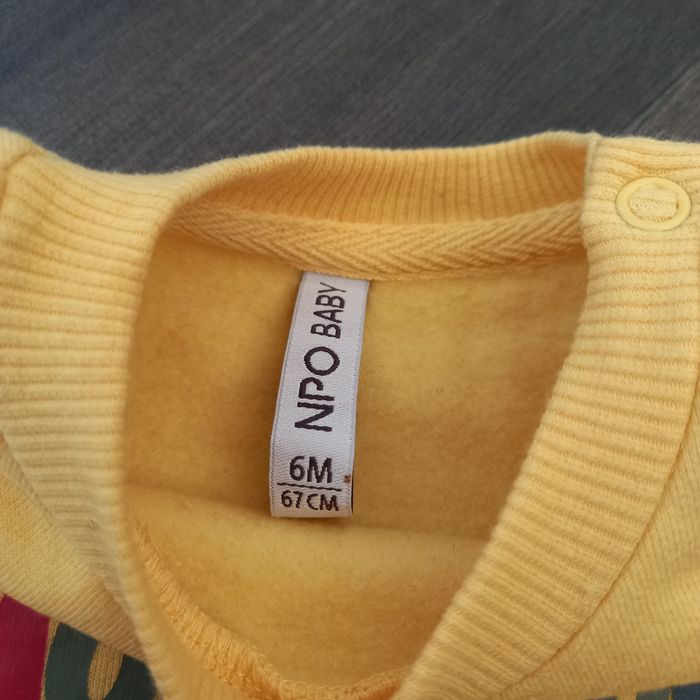 Lot de 2 sweat-shirts Npo Baby, 6 mois - photo numéro 3