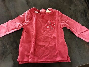T-shirt rose Zara baby girl 9/12 mois