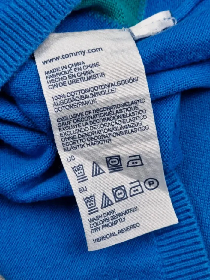 Pull col V à losanges Tommy Hilfiger L Femmes - photo numéro 7