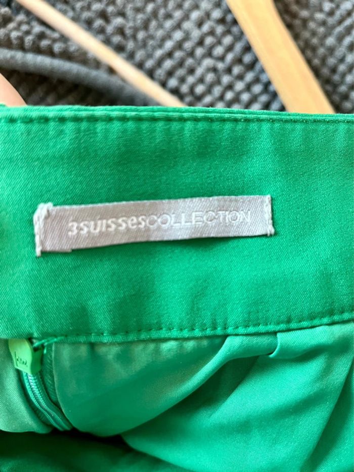 Mini jupe verte vintage les 3 suisses 42 - photo numéro 2
