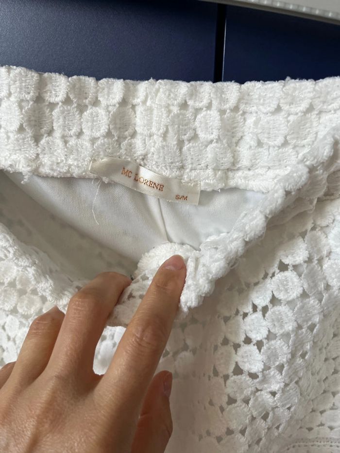 Short dentelle blanche easy clothes - photo numéro 3