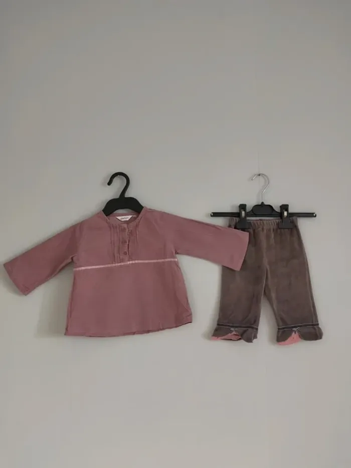 Ensemble fille rose