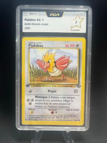 Carte Pokémon Piafabec 62/64 Ed 1 PCA 7