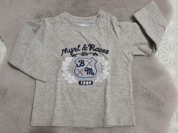 T.shirt manches longues gris Mayoral 9 mois