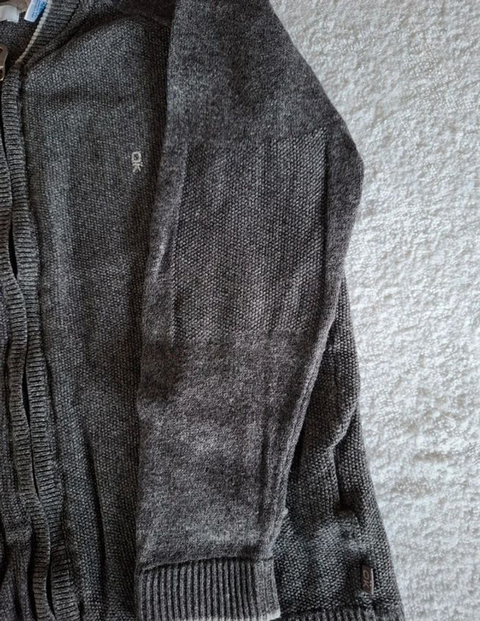 👦 6 ans gilet gris zippée dans capuche okaidi - photo numéro 8