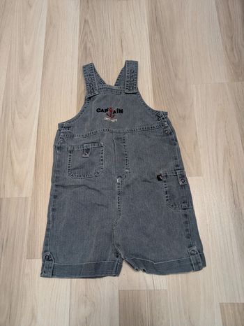 Salopette courte garçon 2 ans
