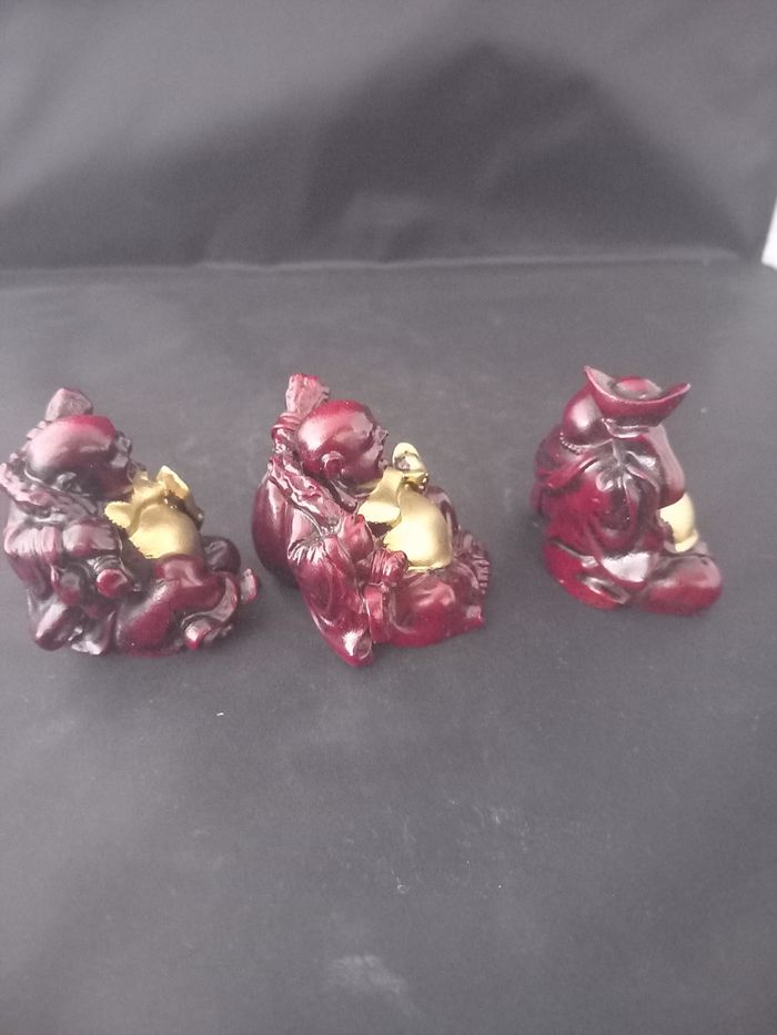3 petites statuettes de Bouddha - photo numéro 5