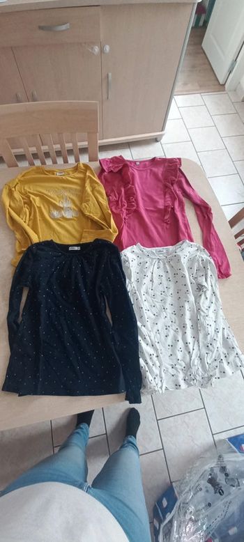 4 tee shirt manche longue 10ans