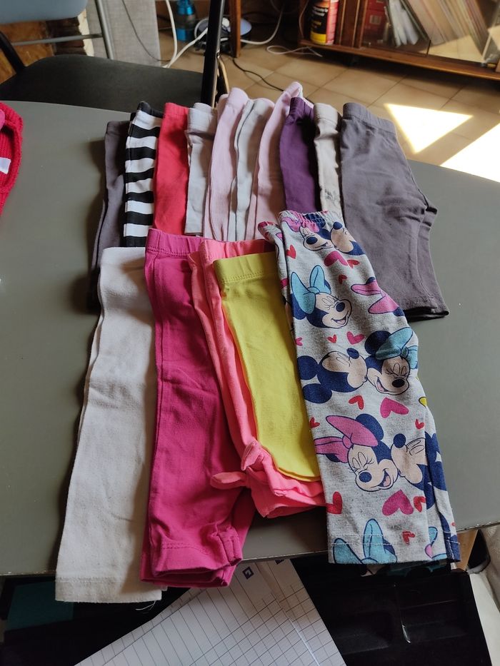 Lot de 15 leggings fille taille 6 mois
