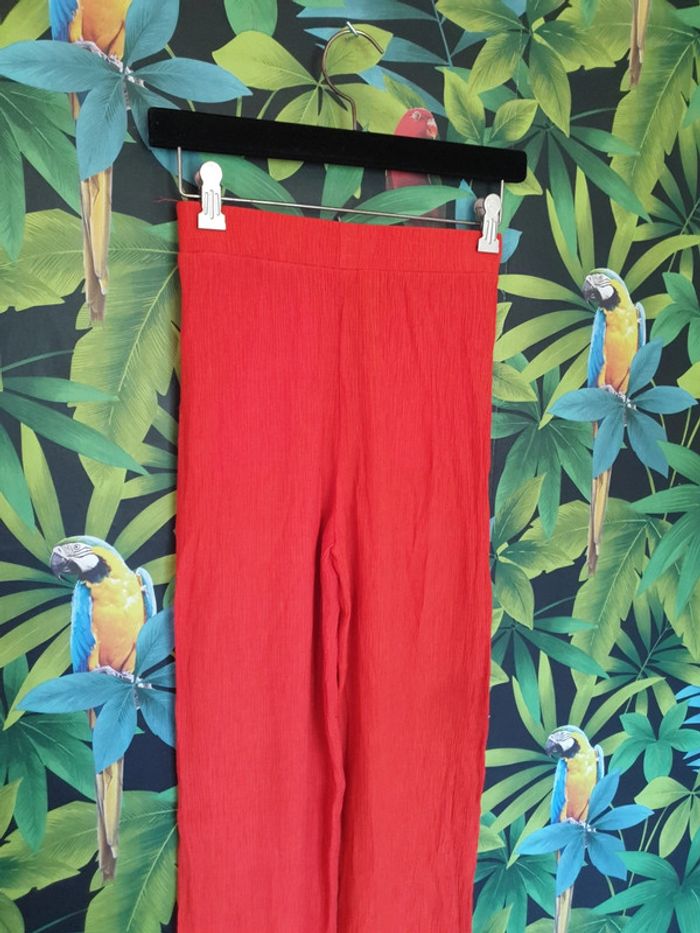 Pantalon été rouge vermeille - photo numéro 4