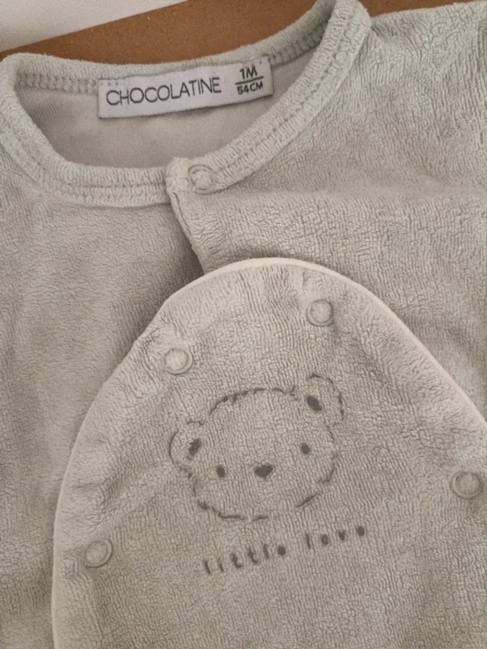 Lot pyjama chocolatine 1 mois - photo numéro 3