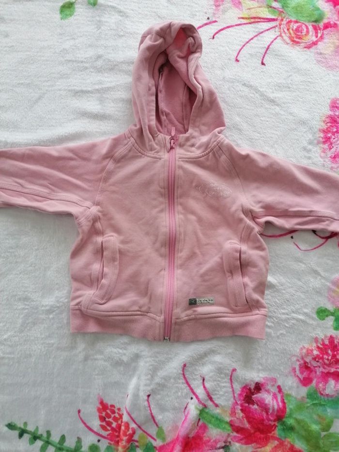 Joli Gilet zip à capuche 18 mois fille