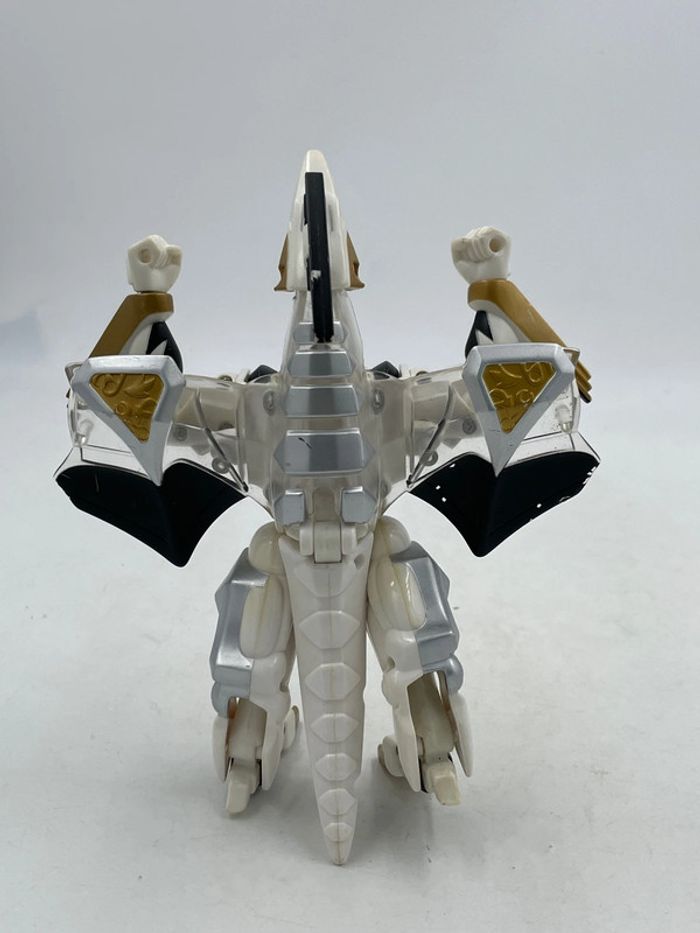 Figurine articulée Power Rangers Dino Thunder White Ranger Transforming Zord 7 pouce 2003 - photo numéro 3