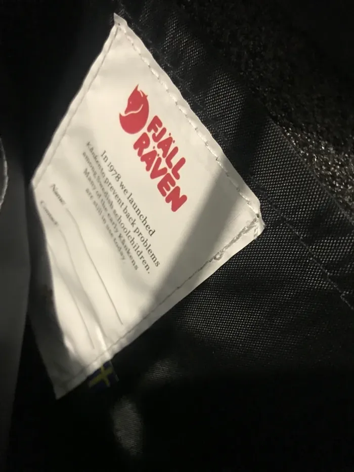 Sac à dos noir fjällraven. - photo numéro 6