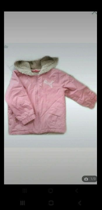 Blouson capuche fille puma 3 ans